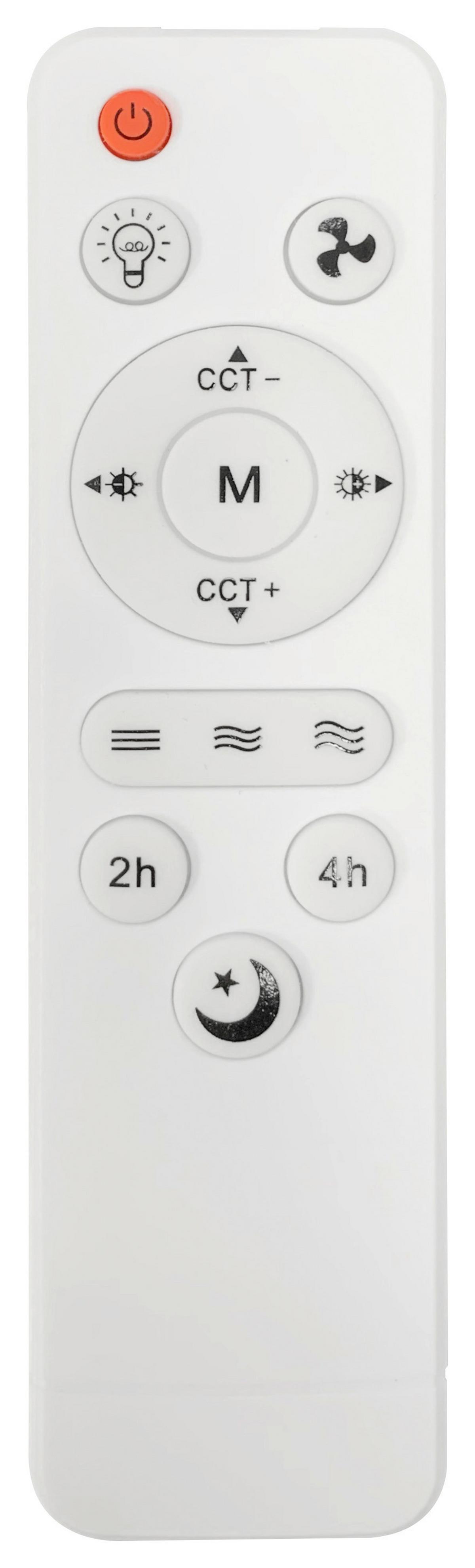 Ventilator Stropni Oliver - bijela, Moderno, metal/plastika (46/14,5/14,5cm) - Mömax