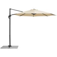 Ampelschirm Rhodos ca. 352x244 x300 cm Naturfarben - Anthrazit/Naturfarben, Basics, Textil/Metall (352/244/300cm) - Schneider