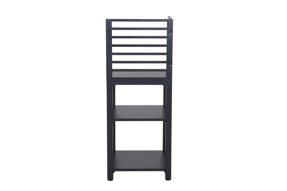 Outdoorküche Anthrazit ca. 236x90x56 cm - Anthrazit, Basics, Metall (236/90/56cm) - Siena Garden