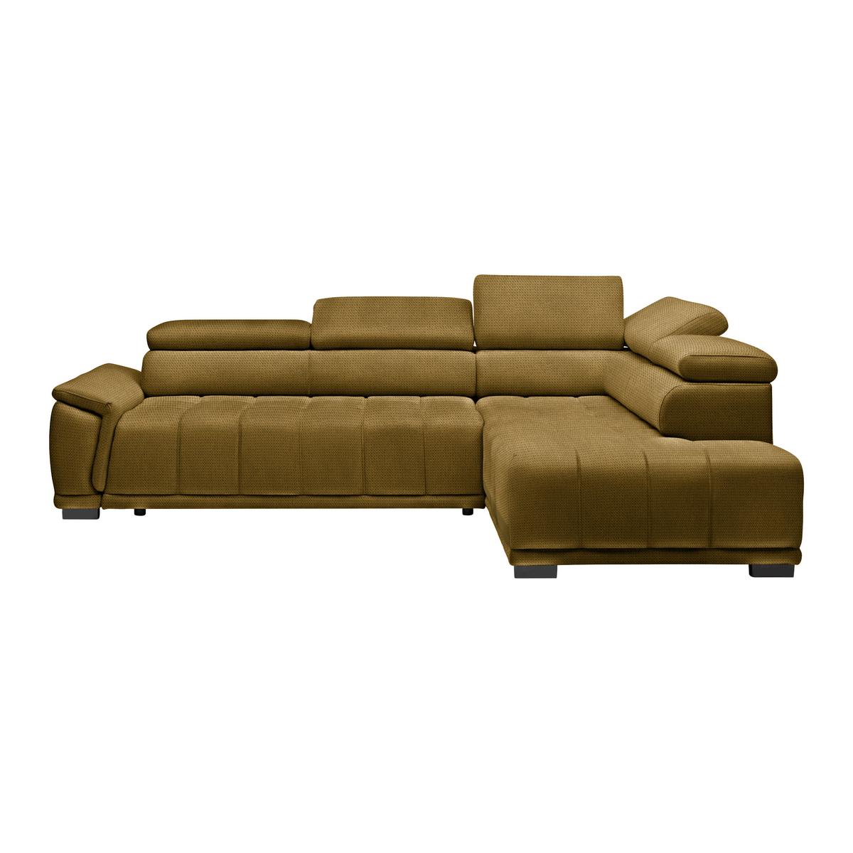 Kutna Garnitura Gremio - boje senfa/crna, Moderno, tekstil/plastika (283/206cm) - Modern Living