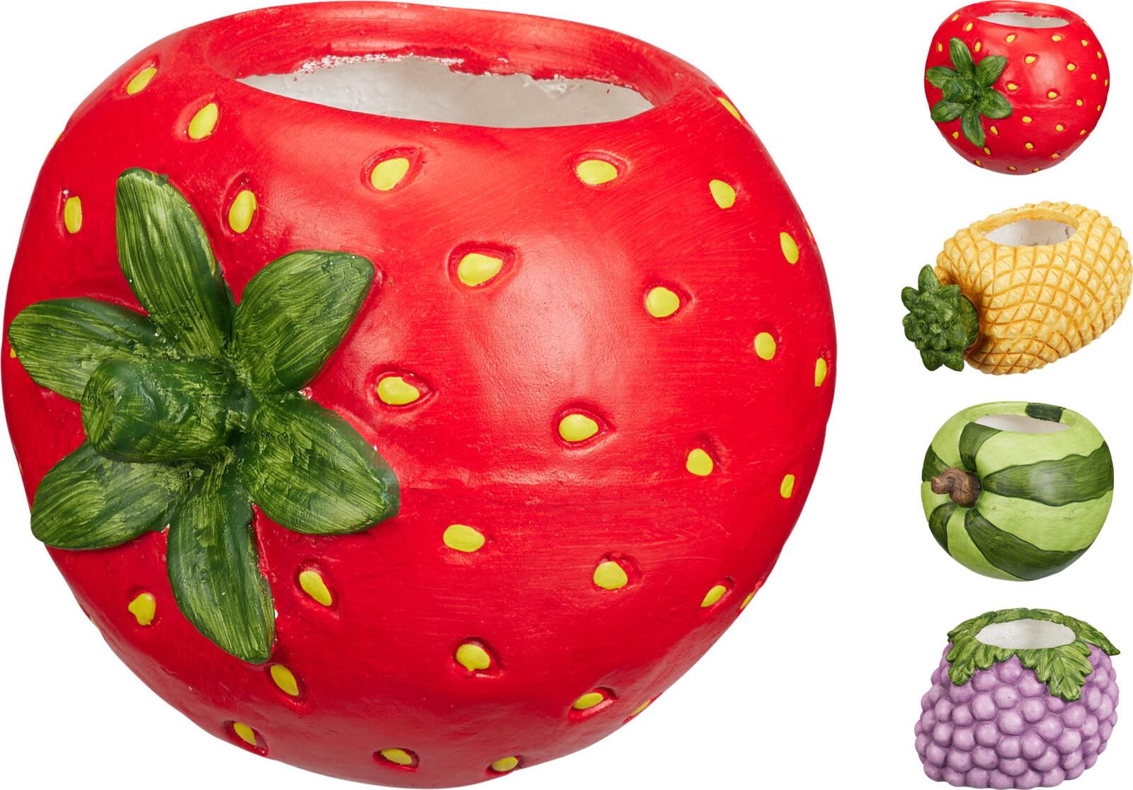 Kaspó Fruits - lila/sárga, Basics, kerámia