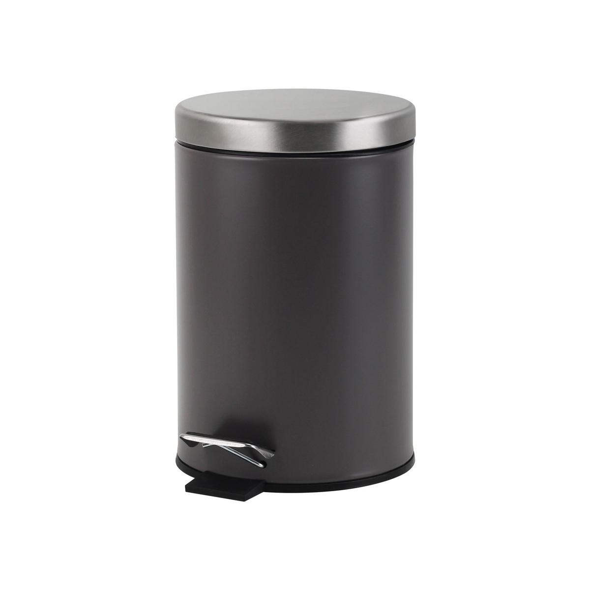 Treteimer Pushy in diversen Farben - Pink/Anthrazit, Konventionell, Kunststoff/Metall (16,8/25,6cm) - Modern Living