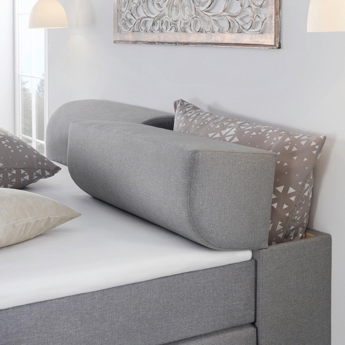 Boxspringbett Flexi-schublade In Grau Ca. 160x200cm - Schwarz/Grau, Modern, Holz/Holzwerkstoff (160/200cm) - Mömax