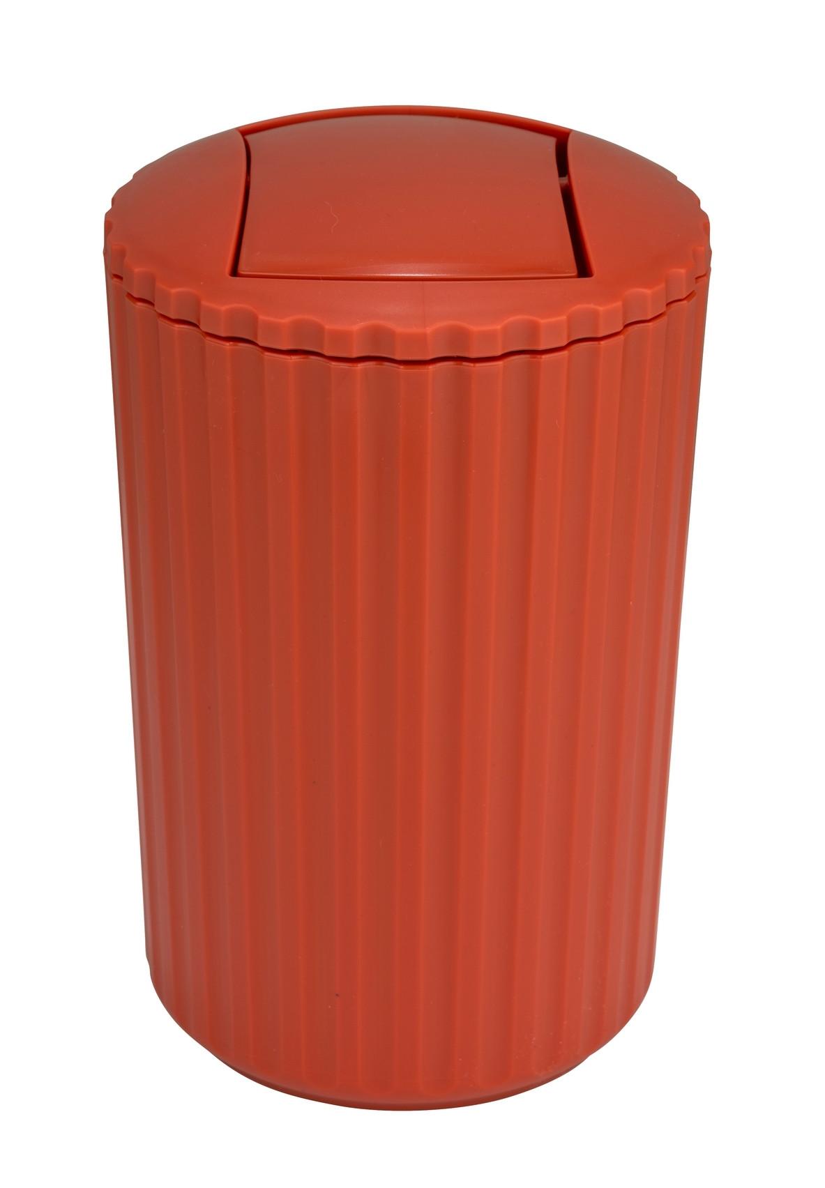 Coș de gunoi pentru cosmetice Allstar Minas - teracotă, Modern, plastic (15/25/15cm) - Wenko