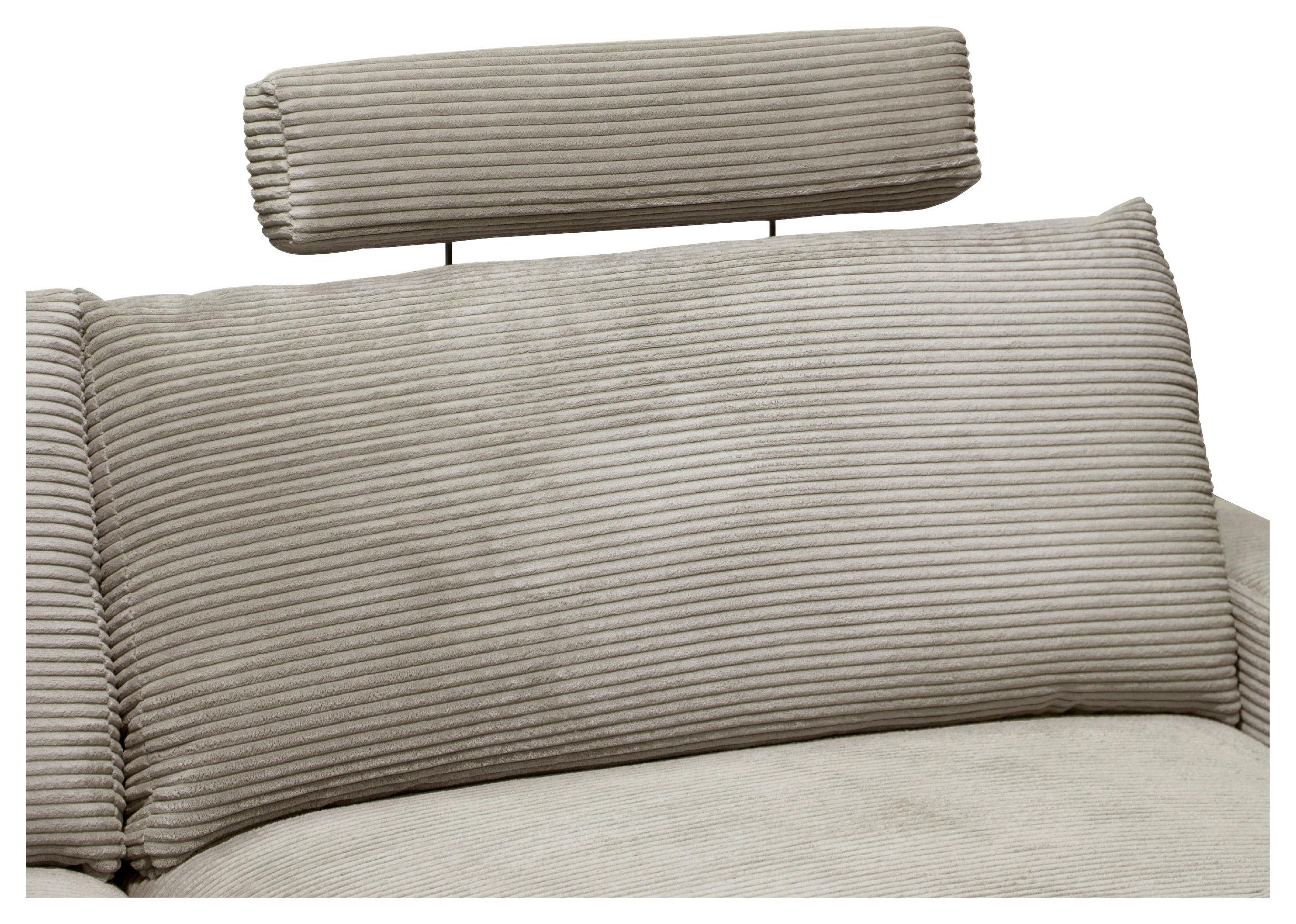 Kopfstütze Cora Graubraun - Graubraun, MODERN, Textil/Metall (63/57/40cm) - Mömax