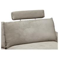 Kopfstütze Cora Graubraun - Graubraun, MODERN, Textil/Metall (63/57/40cm) - Mömax
