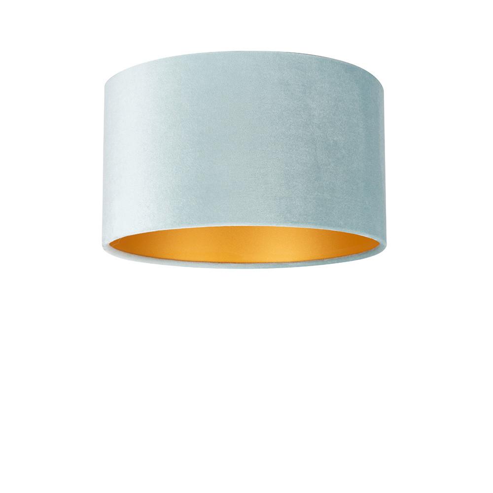 ABAŻUR CL3535H24-VELOUR - jasnoniebieski, Basics, metal/tkanina (35/24cm)