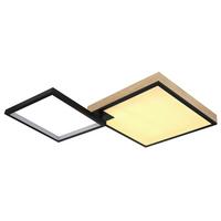 Stropna Led-svetilka Jacky, S Sijalko - črna/temno rjava, Design, kovina/umetna masa (85,5/55/10cm) - Globo