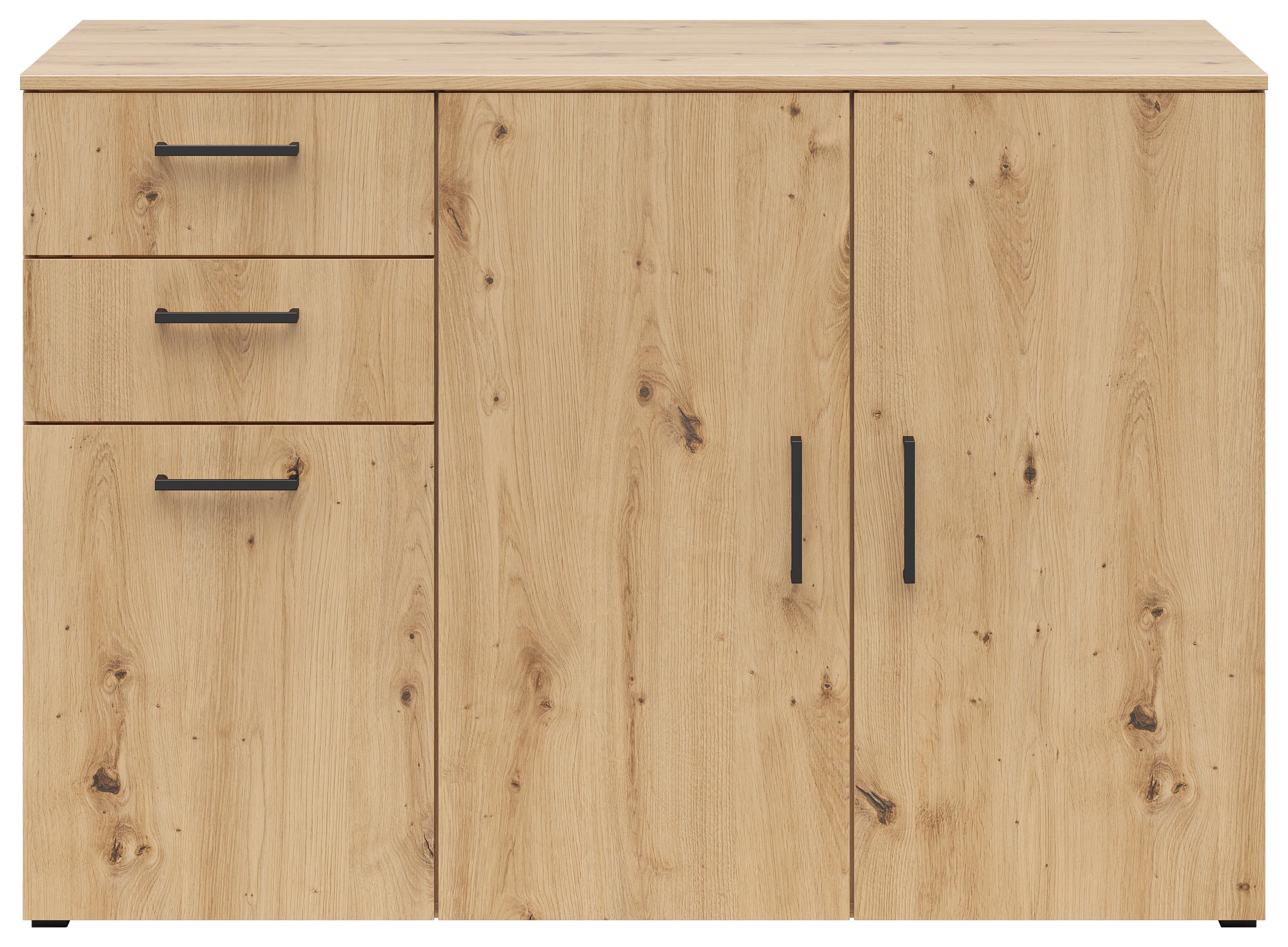 Comodă MULTI - stejar Artisan, Modern, material pe bază de lemn (120/83/52cm) - Modern Living