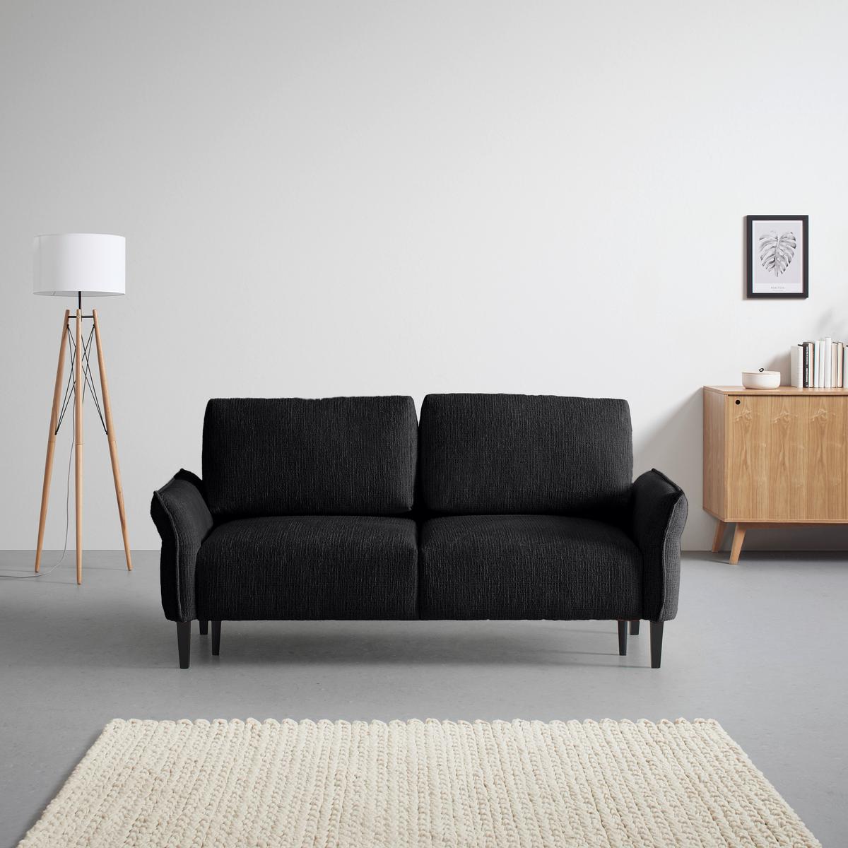 CANAPEA CU 3 LOCURI CUSTOM - crem/negru, Modern, textil (183/85/92cm) - Mömax