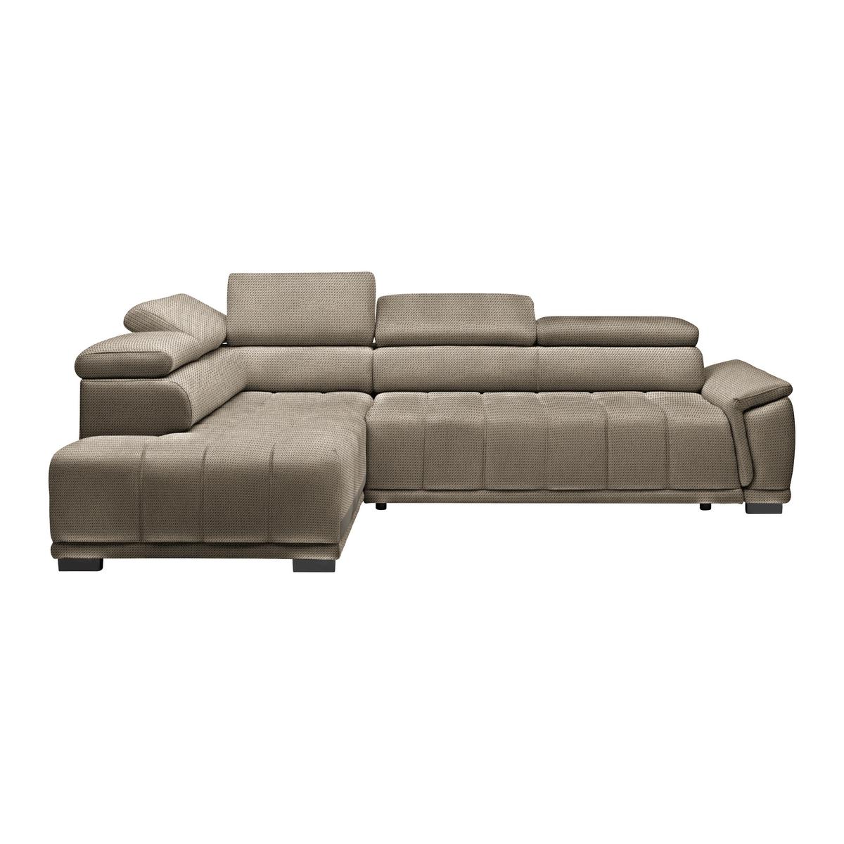 Kutna Garnitura Gremio - bež/crna, Moderno, tekstil/plastika (206/283cm) - Modern Living