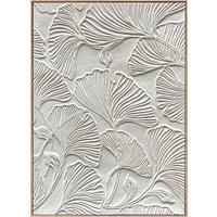 Tablou cu ramă Denise cca. 100x140 cm - alb/culoare natur, Modern, plastic/lemn (100/140cm) - Premium Living