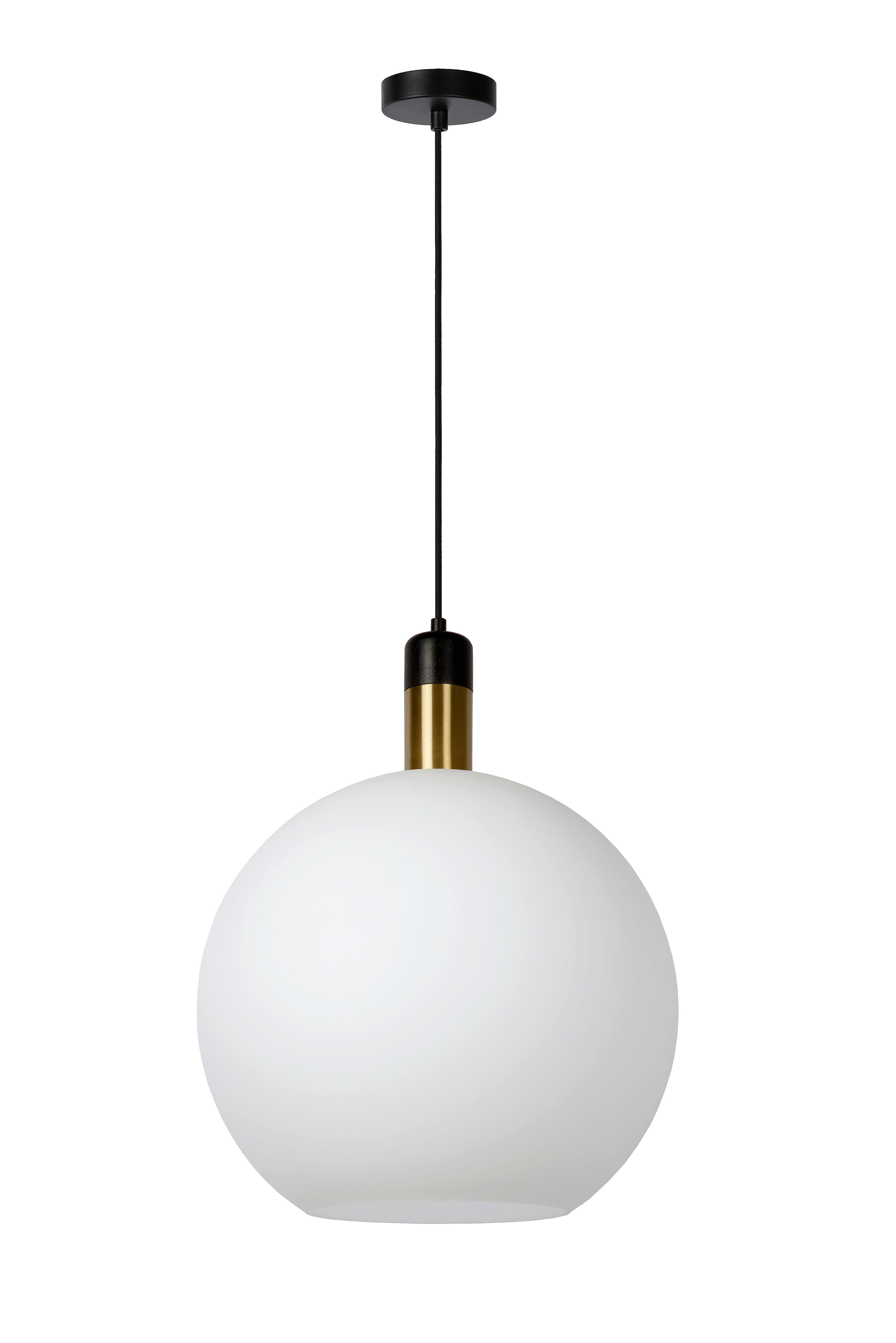 LAMPA WISZĄCA 34438/40/61 JULIUS - biały, Basics, szkło (40/40/130cm) - Lucide