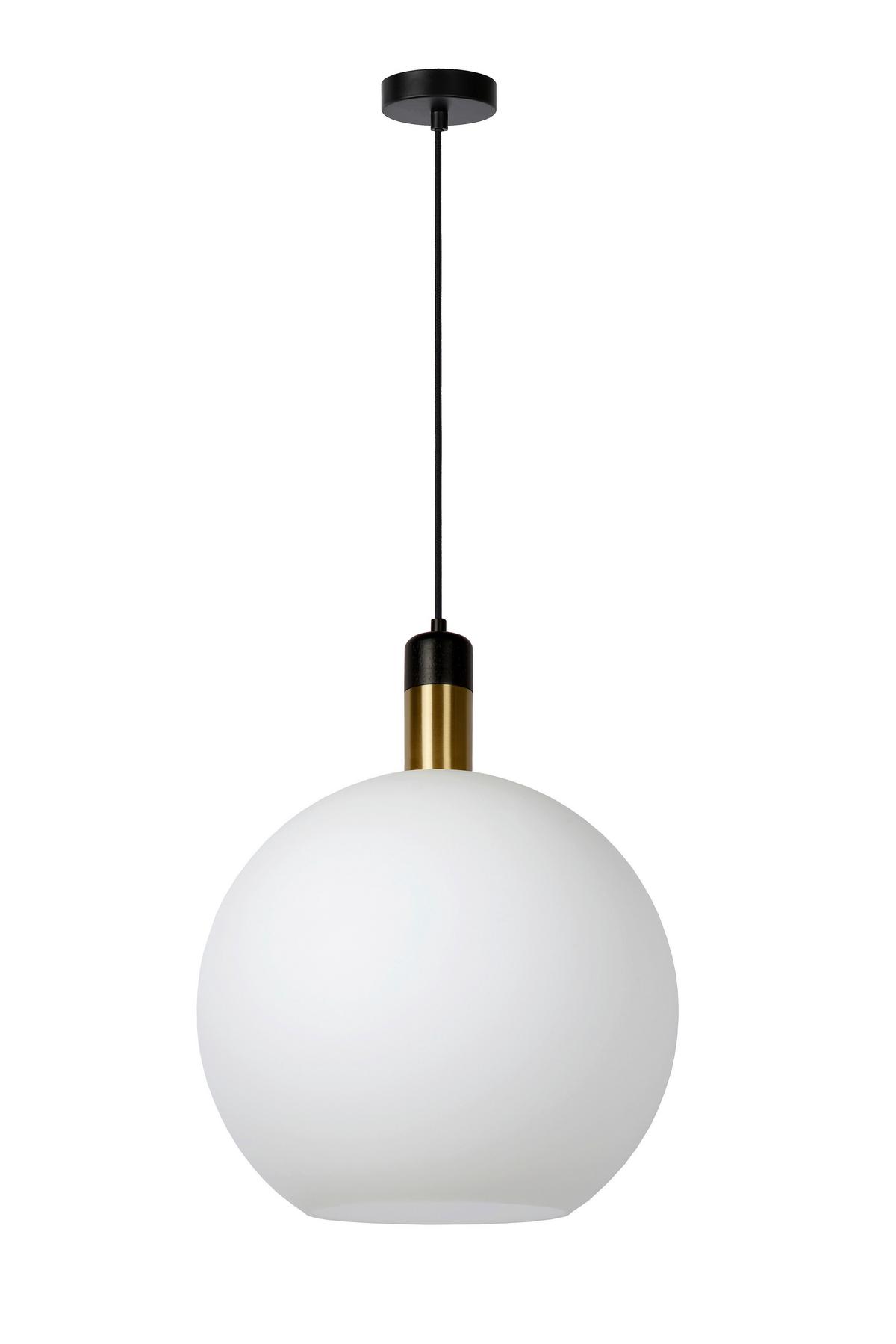 LAMPA WISZĄCA 34438/40/61 JULIUS - biały, Basics, szkło (40/40/130cm) - Lucide