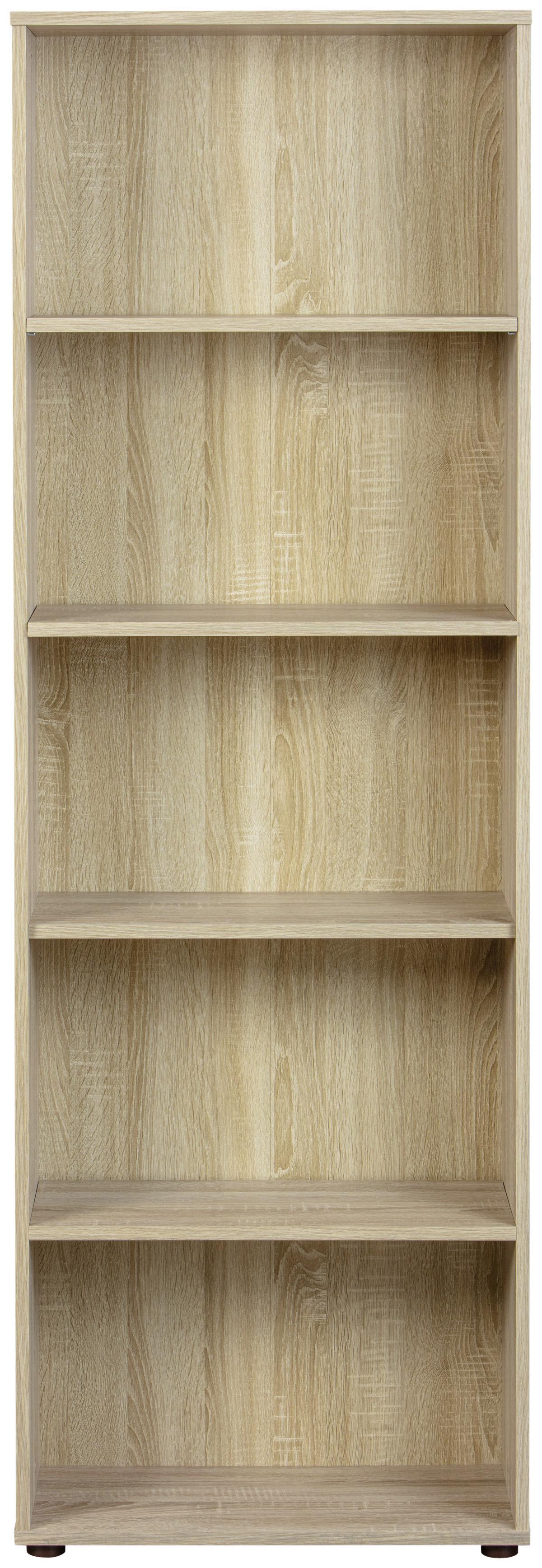 Standregal "Parini" , eiche - Sonoma Eiche, Basics, Holzwerkstoff/Kunststoff (60/180/30cm) - MID.YOU
