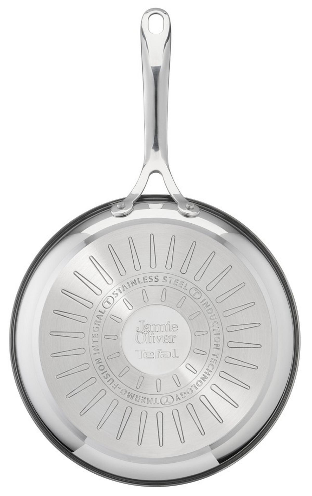 PATELNIA E31006 TEFAL - kolor chromowy, Basics, metal (28cm) - Tefal