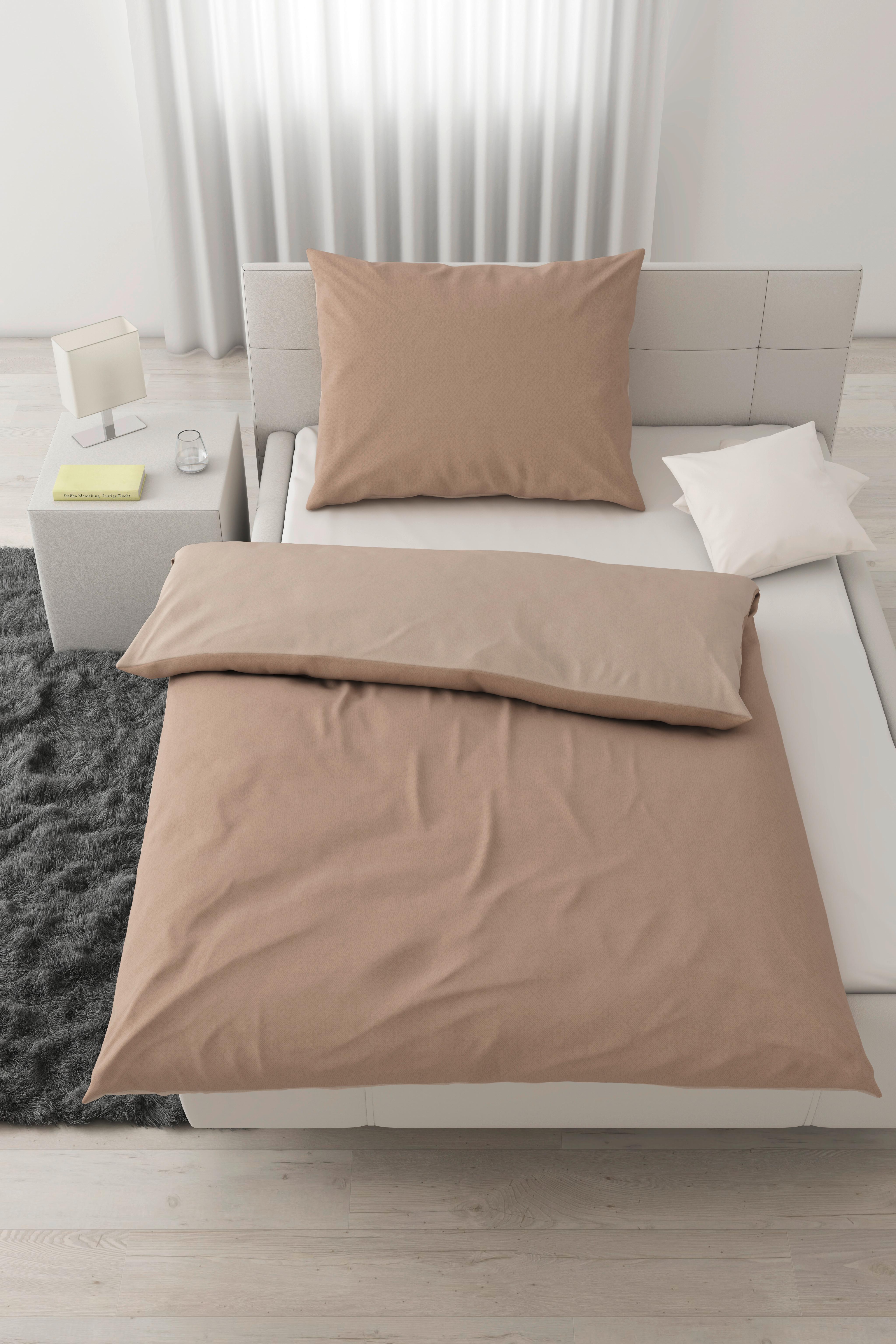 Ágyneműhuzat-garnitúra Charlene - bézs, Konventionell, textil (140/200cm) - Modern Living