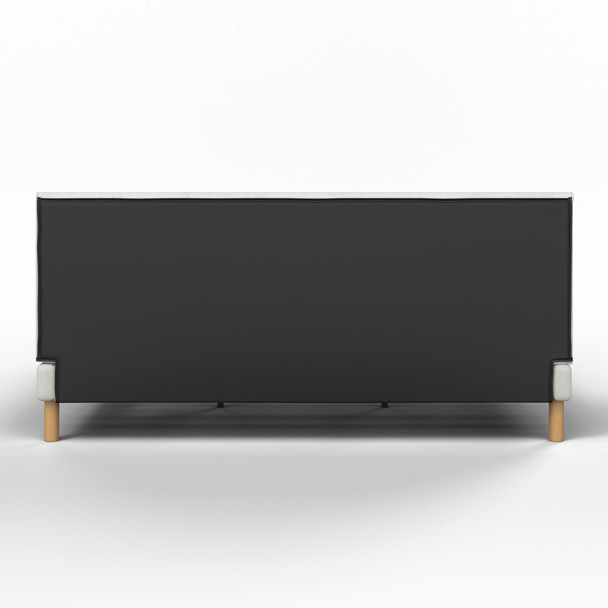 Oblazinjena Postelja Mara - naravne barve/bež, Moderno, kovina/tekstil (180/200cm) - Bessagi Home