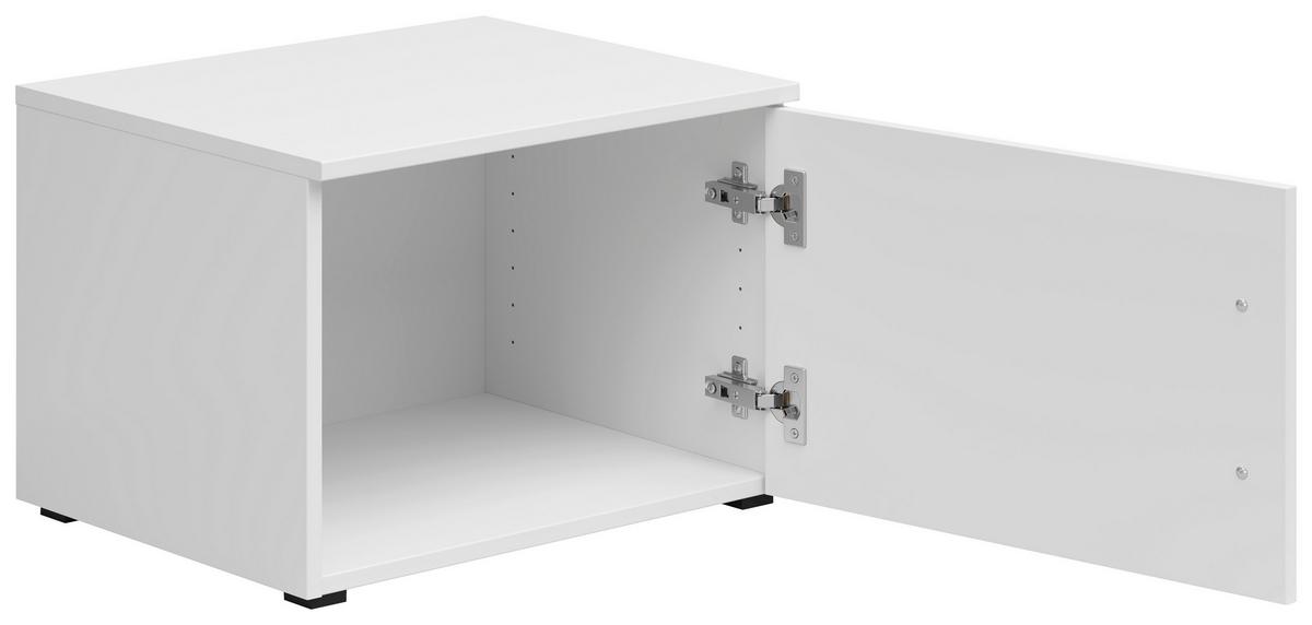 Nastavek Za Omaro Multistauraum - črna/bela, Moderno, umetna masa/leseni material (50/35/40cm) - Premium Living