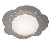 LAMPA SUFITOWA DZIECIĘCA 140024 - kolor srebrny, Basics, drewno (48/12cm)