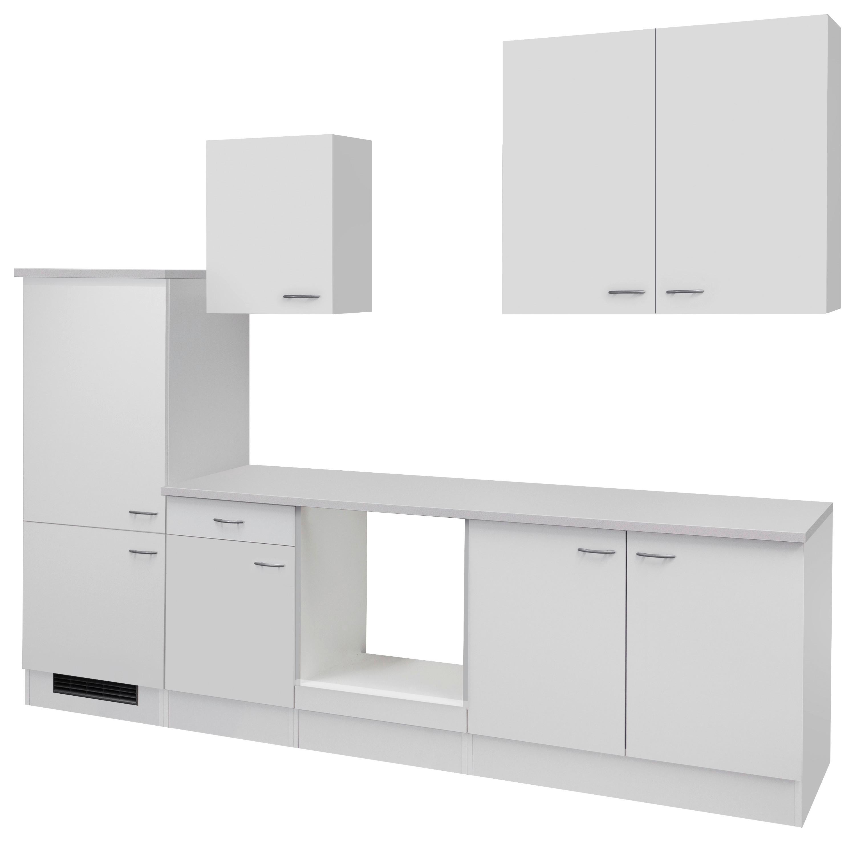 Kuhinjski Blok Bez Uređaja Wito L-270-2202-000 - bijela/boje oplemenjenog čelika, Konventionell, drvni materijal/plastika (270cm) - MID.YOU