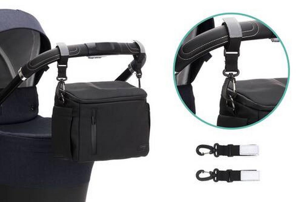 ORGANIZER DO SPACERÓWKI LU6097-06 - czarny, Basics, tkanina (28/17/12cm) - Jimmylee