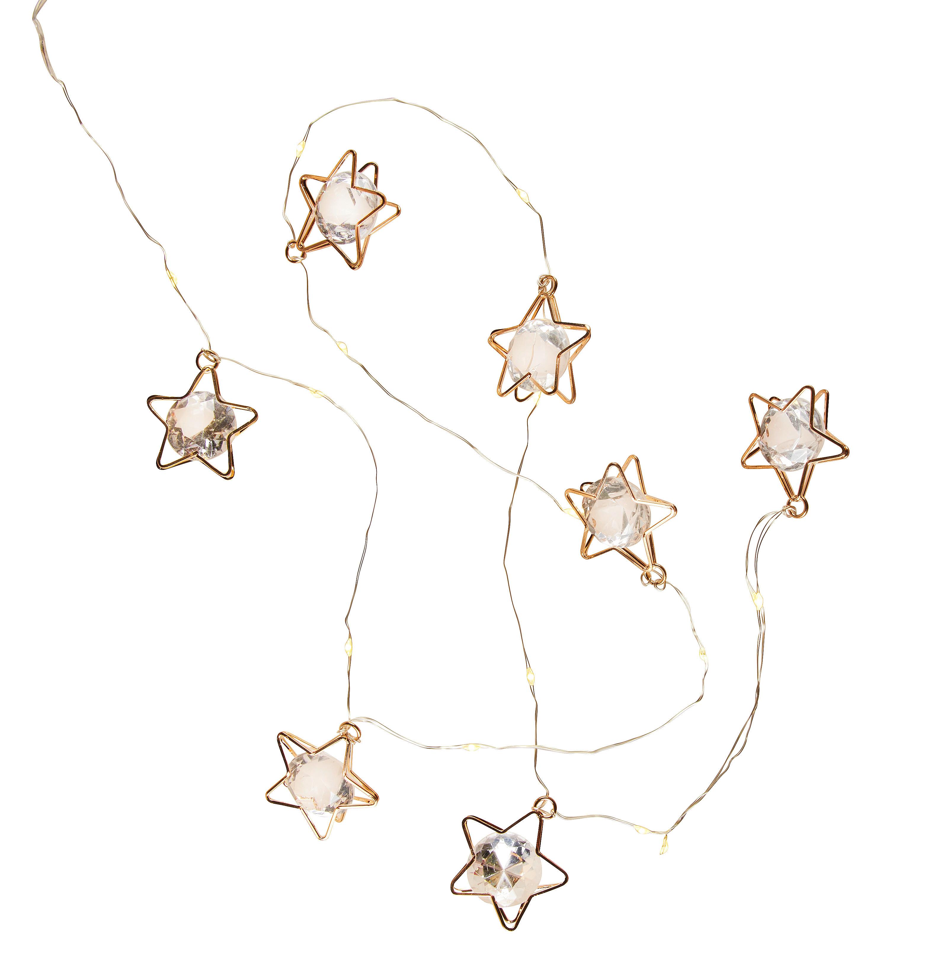 Fényfűzér Florin - aranyszínű, Konventionell, műanyag/fém (150cm) - Premium Living