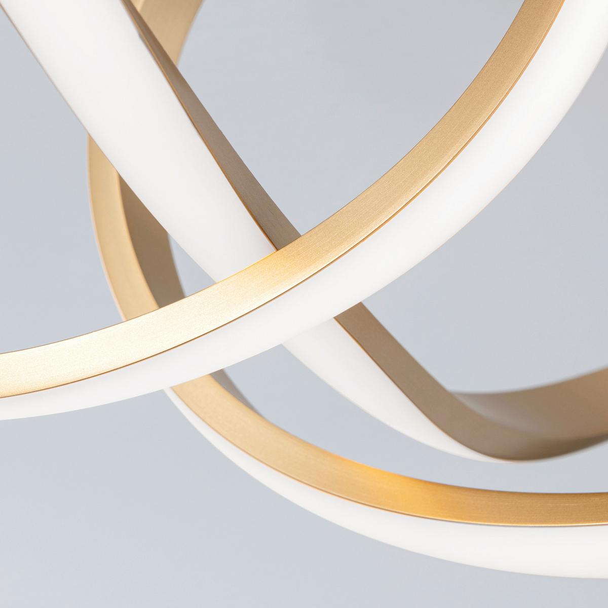 LAMPA SUFITOWA LED DL 7-694 MS-MATT CIRCUS - kolor mosiężny, Design, tworzywo sztuczne/metal (61/25/27cm)