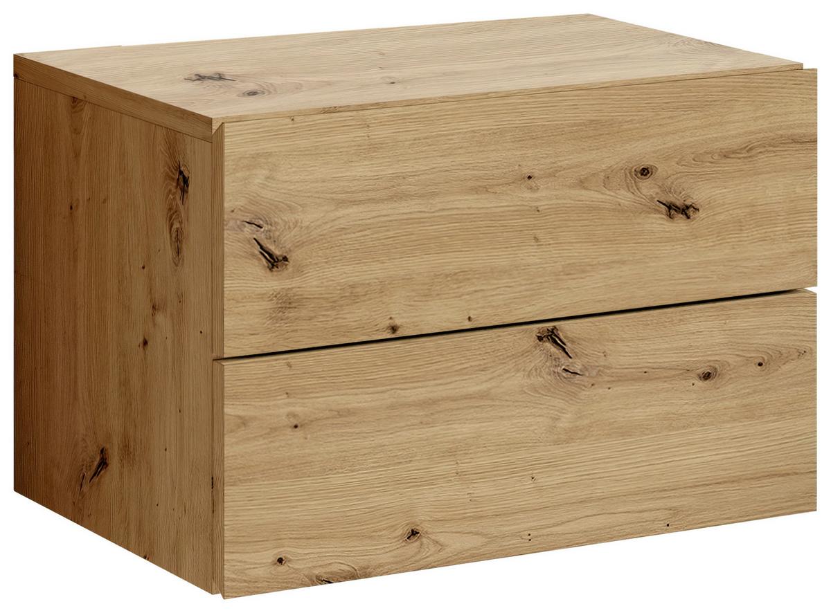 SZAFKA NOCNA CABO - dąb artisan, Modern, materiał drewnopochodny (42/28/30cm) - Livetastic