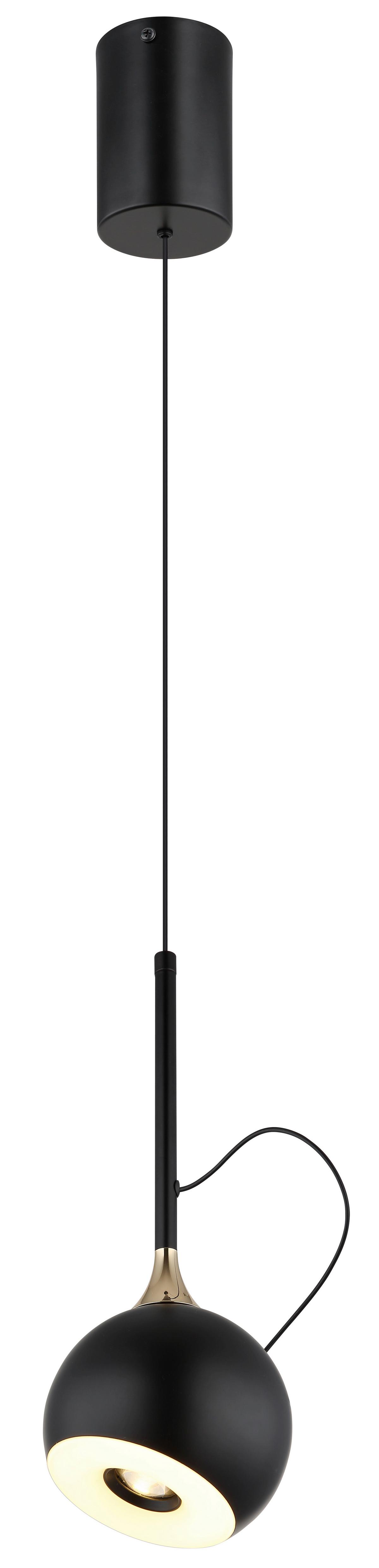 Led Viseća Svjetiljka Donovan - bijela/crni krom, Design, metal/plastika (12/150cm) - Globo