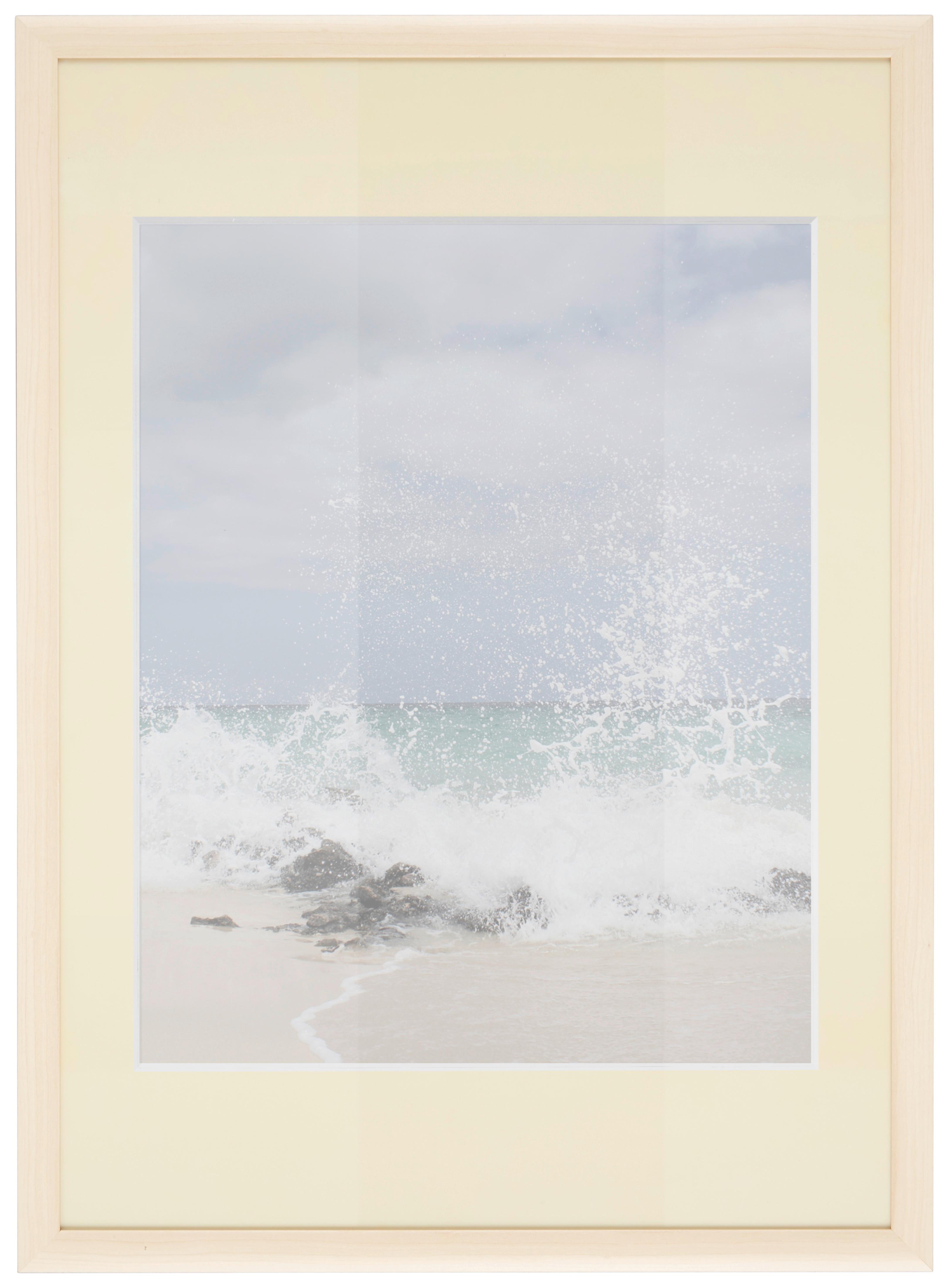 Bilderrahmen Anna ca. 50x70cm - Naturfarben, ROMANTIK / LANDHAUS, Holzwerkstoff (50/70cm) - Modern Living