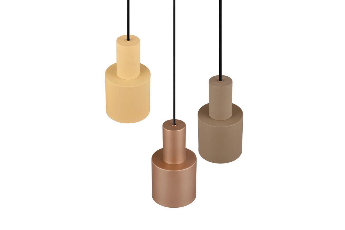 Hängeleuchte Agudo Braun max. 40 Watt - Taupe/Schwarz, KONVENTIONELL, Metall (37/150cm) - Trio Leuchten