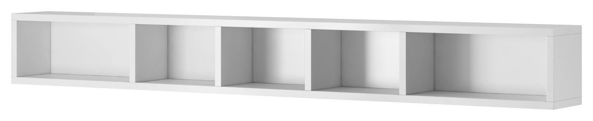 Falipolc Toledo - fehér, Modern, faalapú anyag (169/21/19cm)