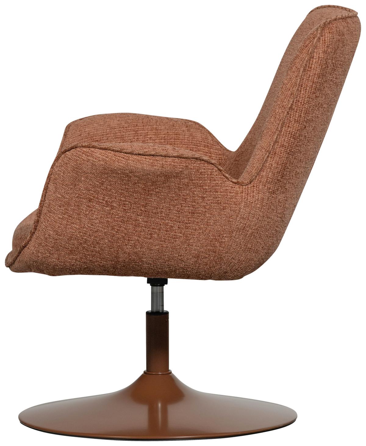Sessel Marten Orange B: 79cm - Orange, Design, Textil/Metall (79/91/76cm) - Livetastic