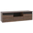 Tv - Elem Fuli - Diófa/Fekete, modern, Faalapú anyag/Műanyag (149,8/44/41,3cm)