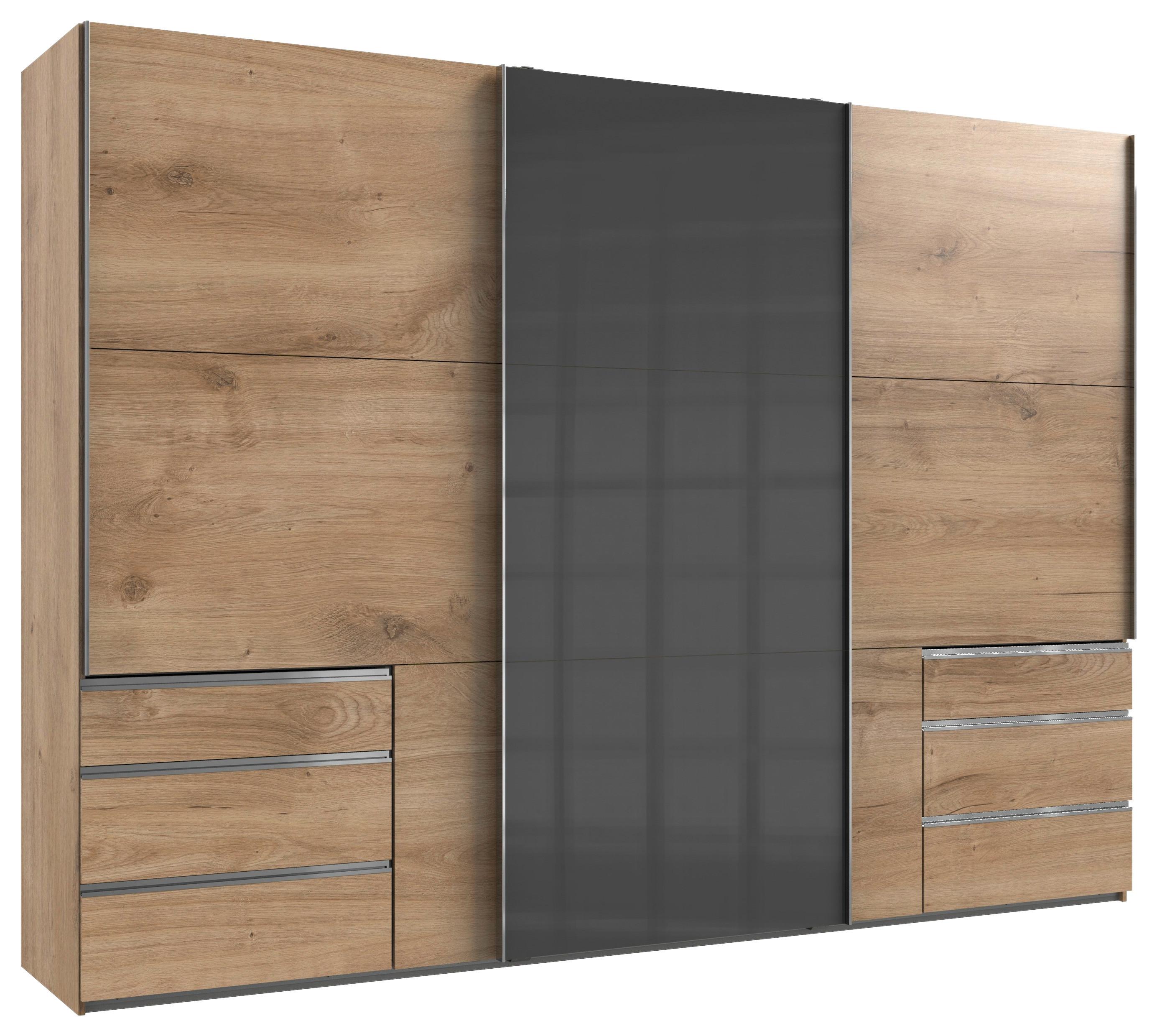 Ormar S Kliznim Vratima Level 36c - siva/boje hrasta, Moderno, drvni materijal (300/216/65cm) - Modern Living