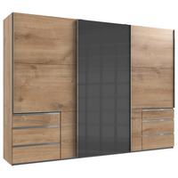 Ormar S Kliznim Vratima Level 36c - siva/boje hrasta, Moderno, drvni materijal (300/216/65cm) - Modern Living