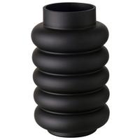 Vase Ribbo II in Schwarz - Schwarz, MODERN, Glas (15/25cm) - Premium Living