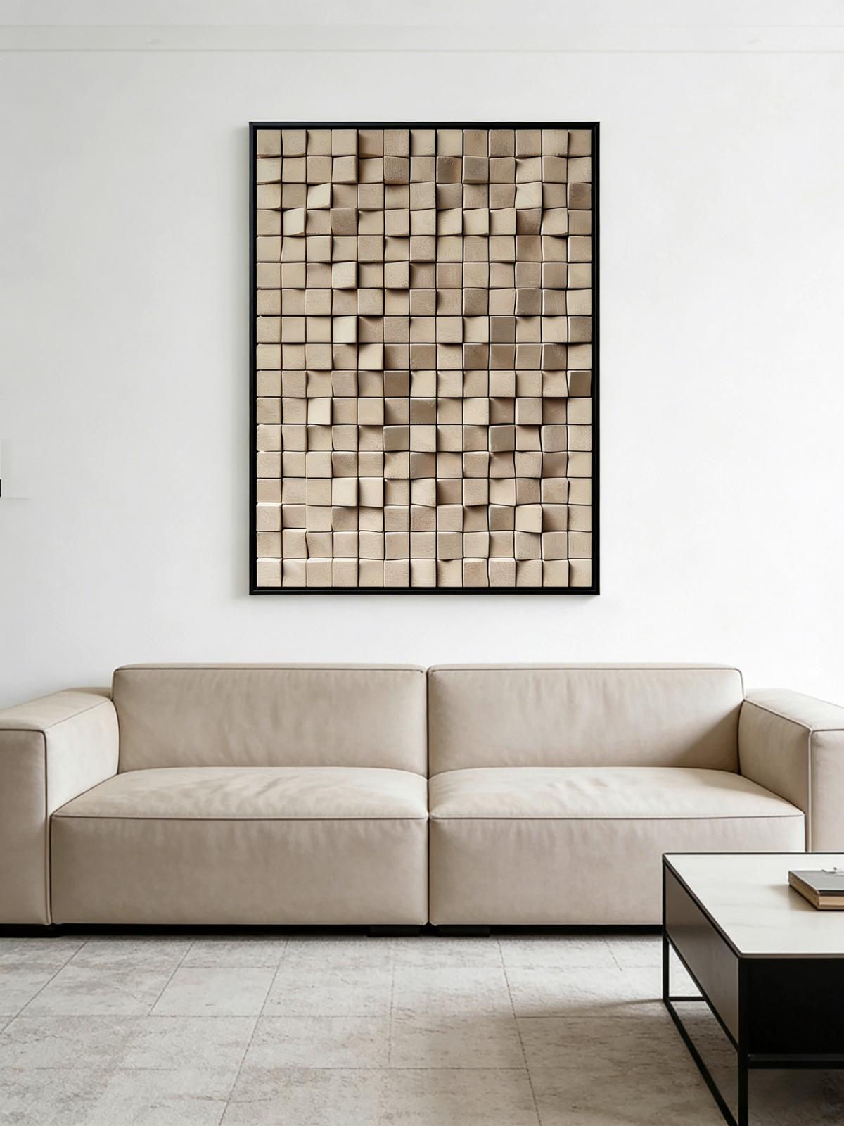 Slika Sa Ramom 62x82cm Ananya - višebojna/crna, Moderno, metal/tekstil (62,5/82,5/3,5cm) - Mömax