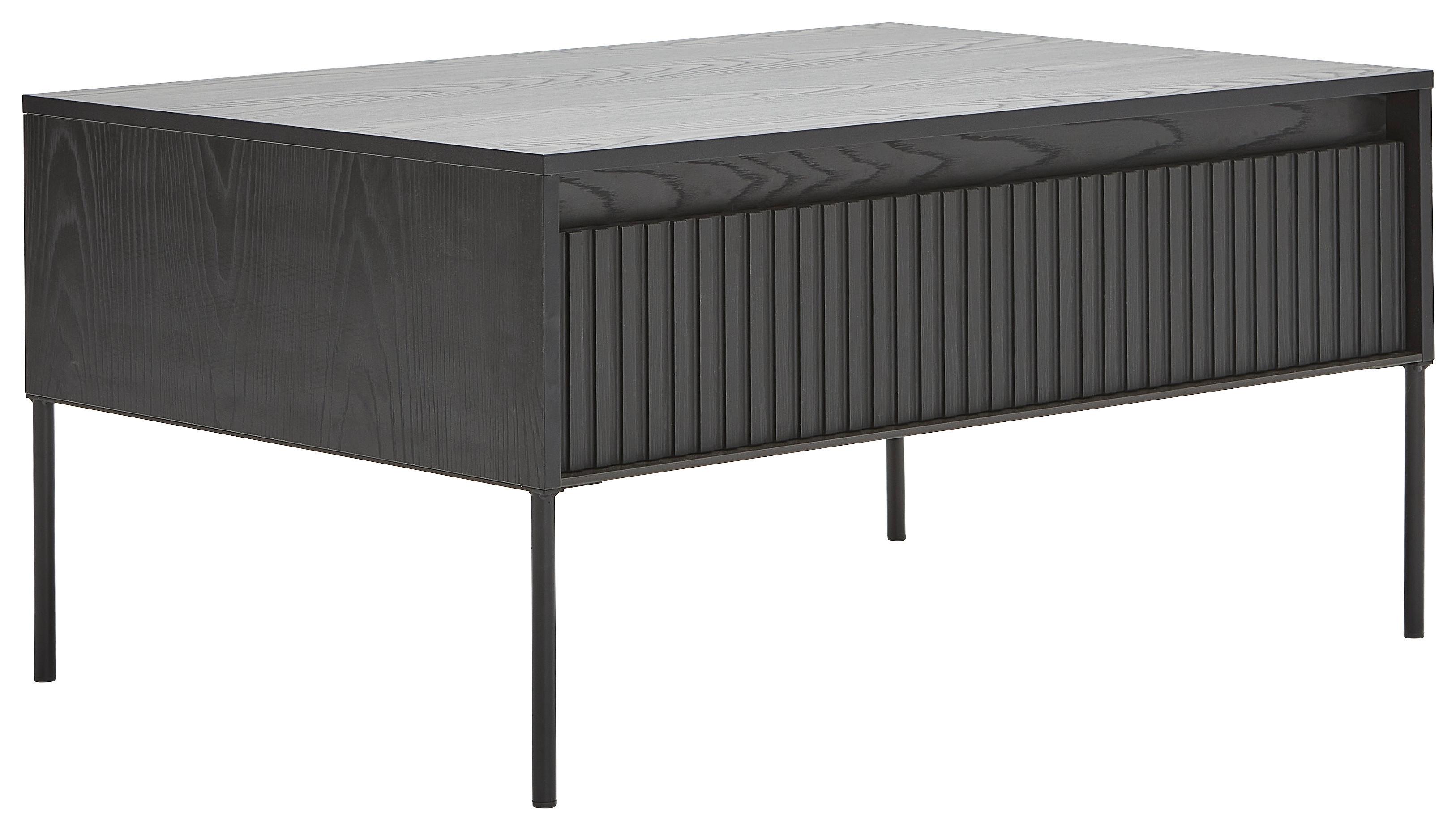 STOLIK KAWOWY NOTO -HOM IN- - czarny, Trend, materiał drewnopochodny/metal (100/70/50cm) - Hom`in