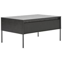 STOLIK KAWOWY NOTO -HOM IN- - czarny, Trend, materiał drewnopochodny/metal (100/70/50cm) - Hom`in