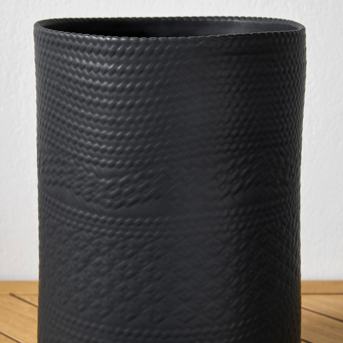 WAZON DANILA - czarny, Modern, ceramika (20/29cm) - Tognana