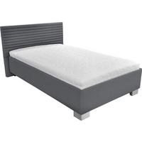 Tapecirani Krevet Como - bijela/siva, drvo/tekstil (140/200cm)