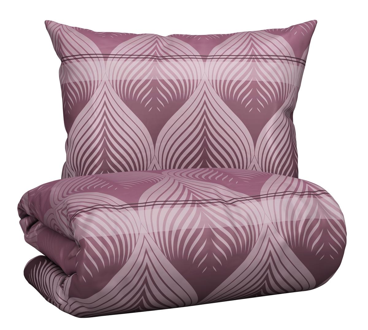 BETTWÄSCHESET DOMPS - Mauve, Modern, Textil (160/210cm) - Modern Living
