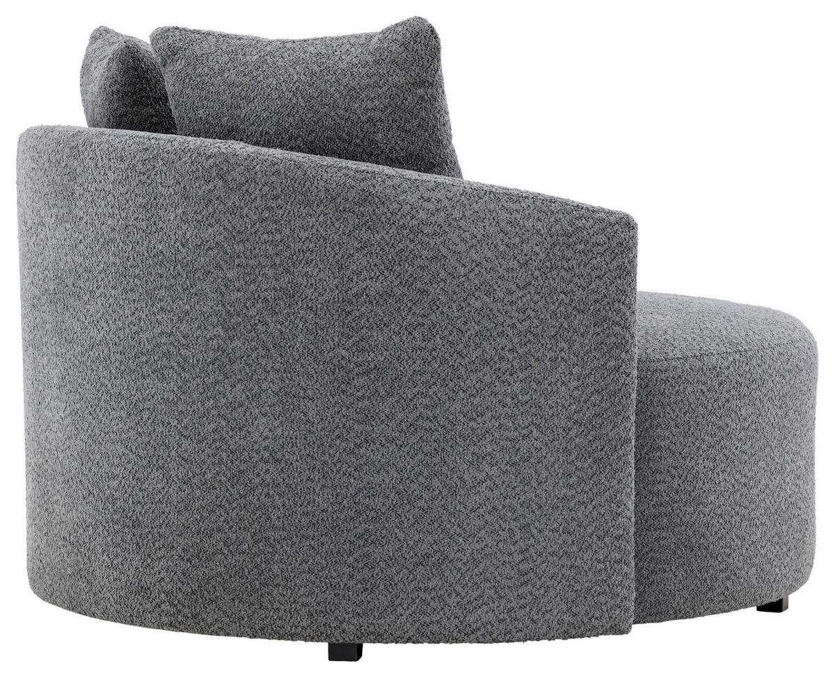 XXL-SESSEL KELSO - Grau, Design, Textil (120/72/118cm) - Livetastic