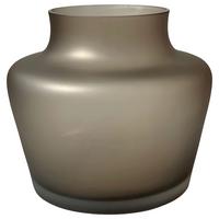 Vase Coral in Taupe - Taupe, MODERN, Glas (25,5/22cm) - Vase the World