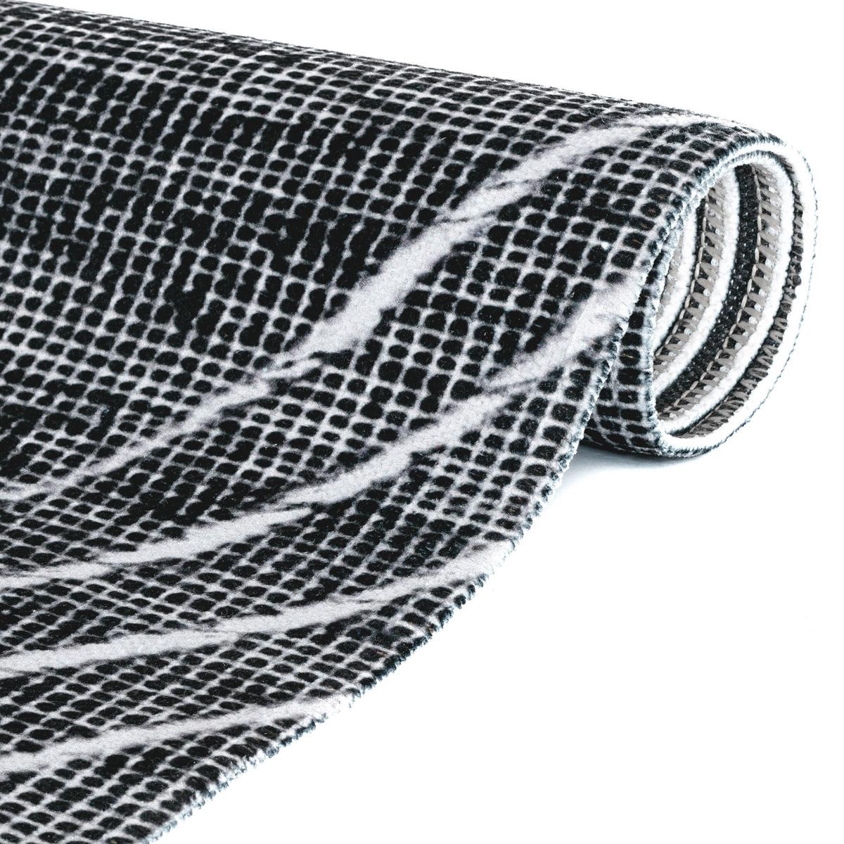 Webteppich Fabius in Grau/Anthrazit ca.120x170cm - Anthrazit/Grau, Natur, Textil (120/170cm)
