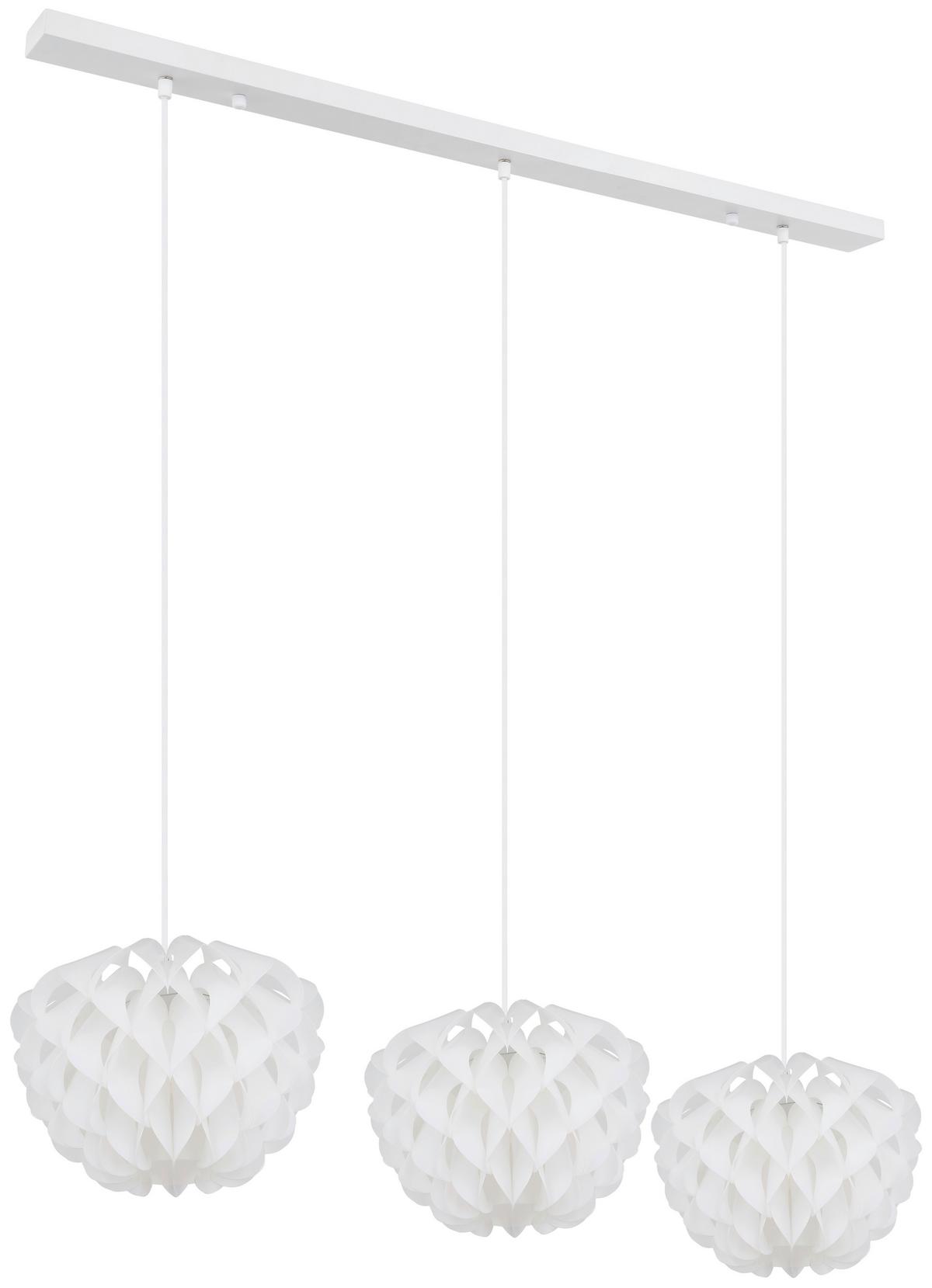 Viseća Svjetiljka Irene - bijela, Basics, metal/plastika (101/26/120cm) - Globo