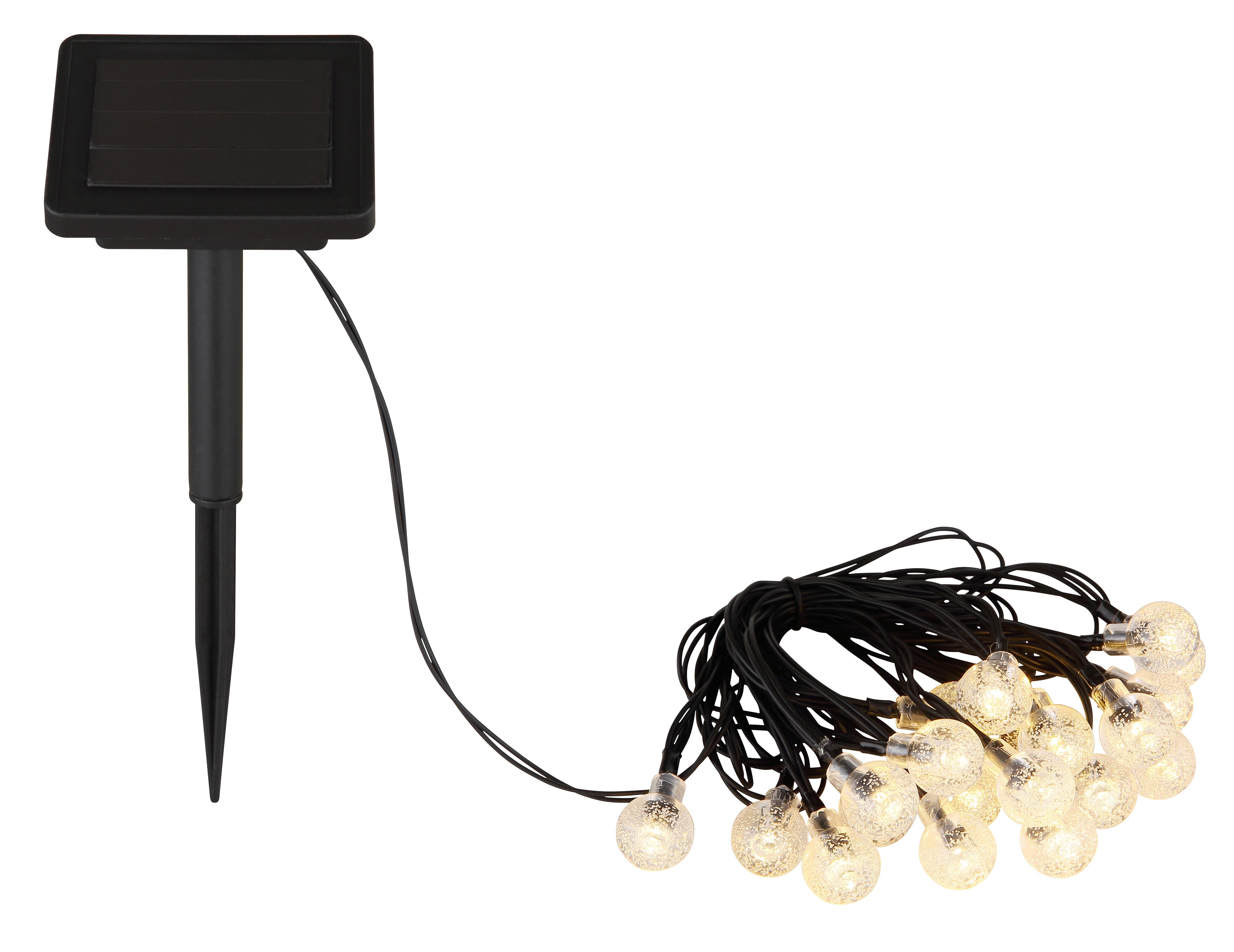 SOLARLEUCHTE SOLARLEUCHTE - Klar/Schwarz, Kunststoff (1,8/1,8cm) - Globo