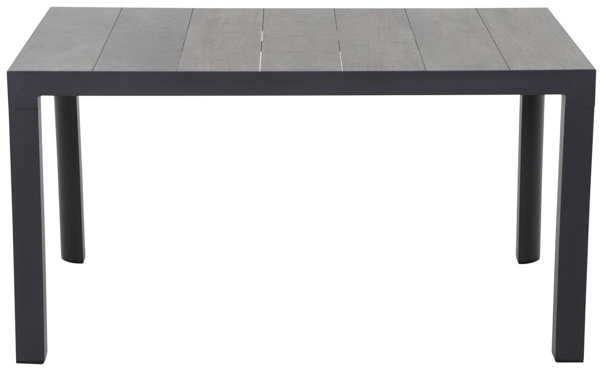 Loungegarnitur 7-tlg Velia Metall/Textil/Keramik - Anthrazit/Schwarz, KONVENTIONELL, Keramik/Textil - Siena Garden